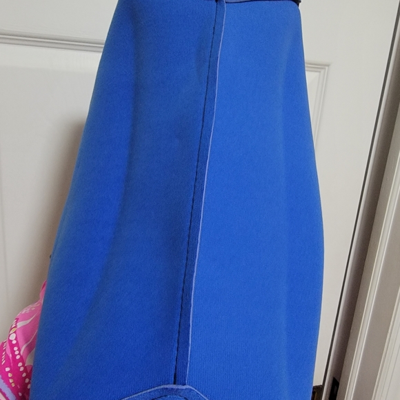 Reversable Colorblock Black and Blue Blue Tote Bag - Picture 12 of 14